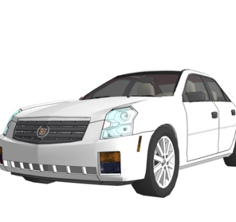 现代汽车su模型