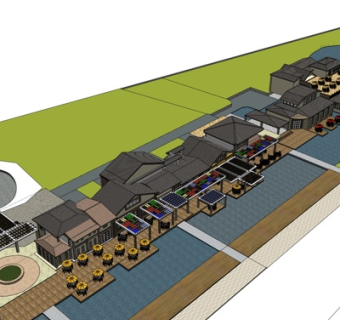 欧式商业建筑su模型