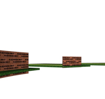 现代景观墙su模型