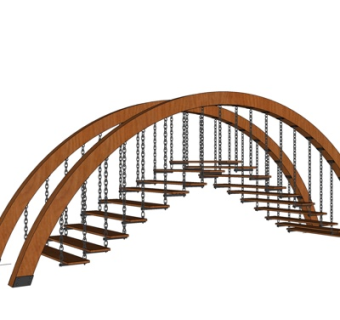 现代吊桥su模型