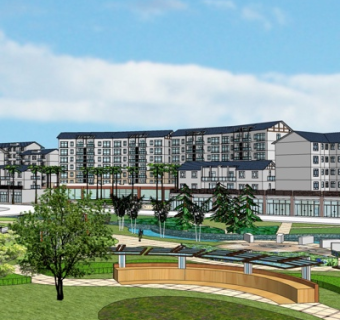 新中式公寓楼su模型