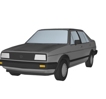 现代汽车su模型