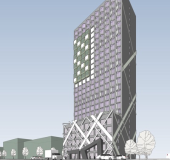 现代高层办公楼su模型