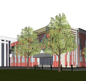 现代办公楼su模型