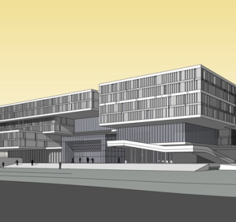 现代办公楼su模型