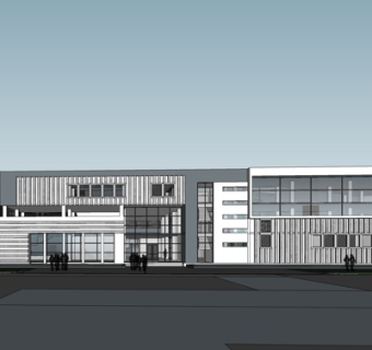 现代办公楼su模型