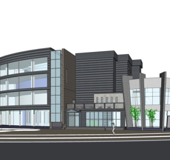 现代办公楼su模型