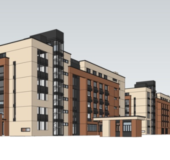 现代办公楼su模型