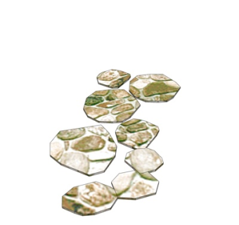 现代公园路面石su模型