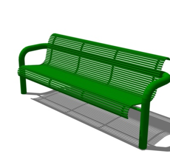 现代铁艺共用椅su模型