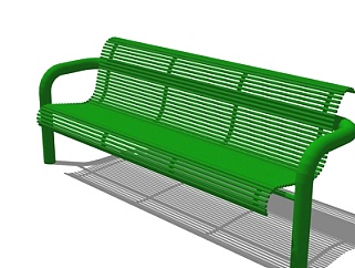 现代铁艺共用椅su模型