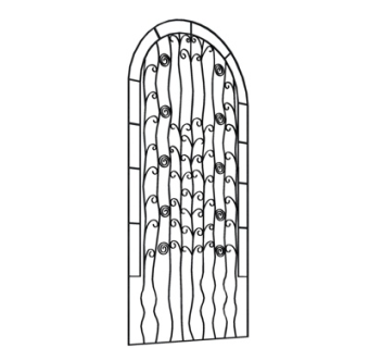欧式铁艺护栏su模型