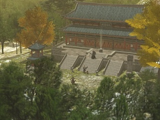 中式寺庙su模型