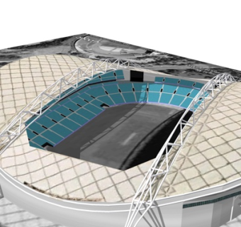 现代体育馆su模型