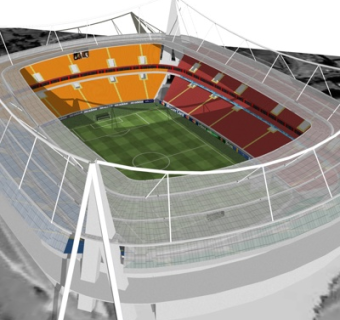 现代体育馆su模型