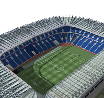 现代体育馆su模型