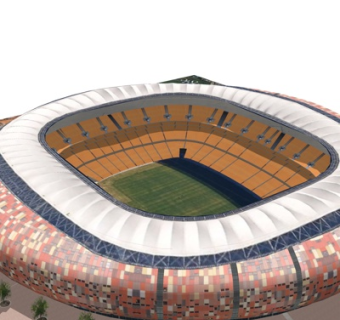 现代体育馆su模型