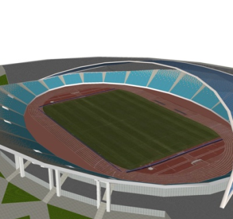 现代体育馆su模型