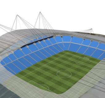 现代体育馆su模型