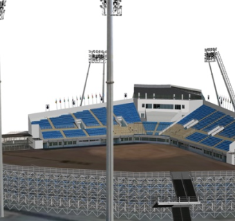 现代体育馆su模型