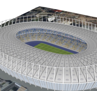 现代体育馆su模型