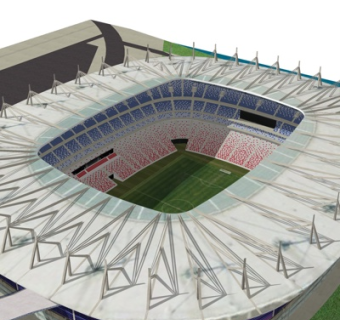现代体育馆su模型