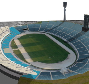 现代体育馆su模型