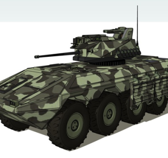 现代坦克su模型