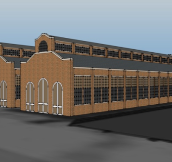欧式沿街商业建筑su模型