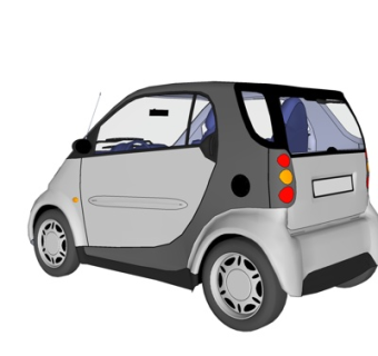 现代小汽车su模型