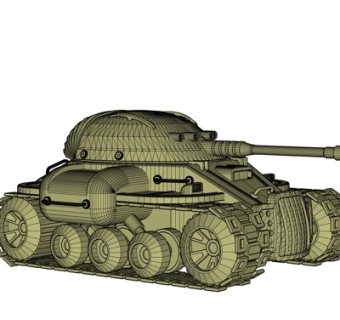 现代坦克su模型