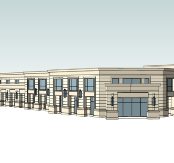 欧式沿街商业建筑su模型