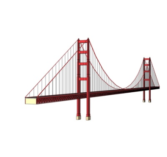 现代石拱桥su模型