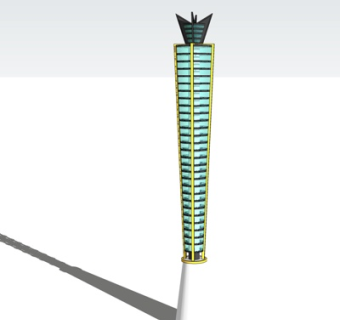 现代景观灯su模型