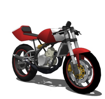 现代摩托车su模型