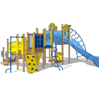 现代儿童游乐设备su模型