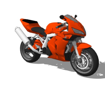 现代摩托车su模型