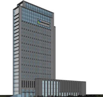 现代高层办公楼su模型