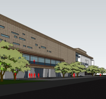 现代办公楼su模型