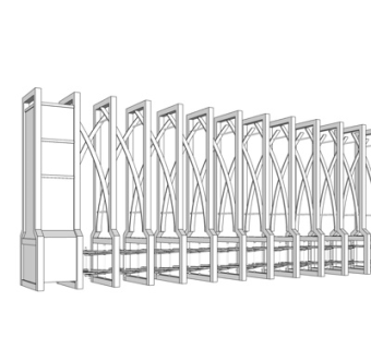 现代电动门su模型