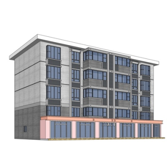 现代办公楼su模型