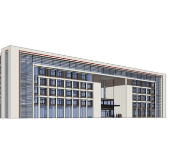 现代办公楼su模型