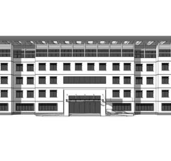 现代办公楼su模型