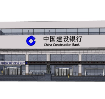 现代银行外观su模型