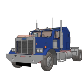 现代卡车su模型