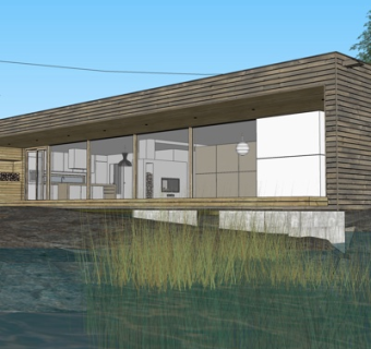 现代办公楼外观su模型