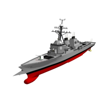 现代海船su模型