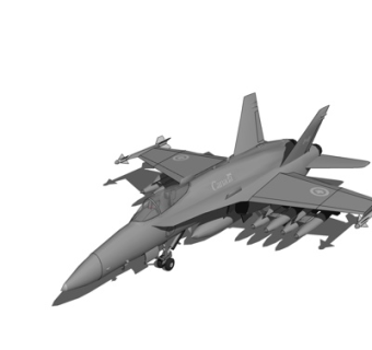 现代飞机su模型