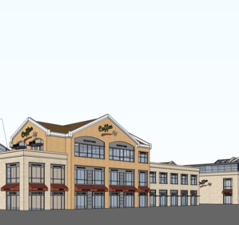 欧式沿街商业建筑su模型