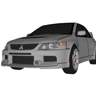 现代汽车su模型